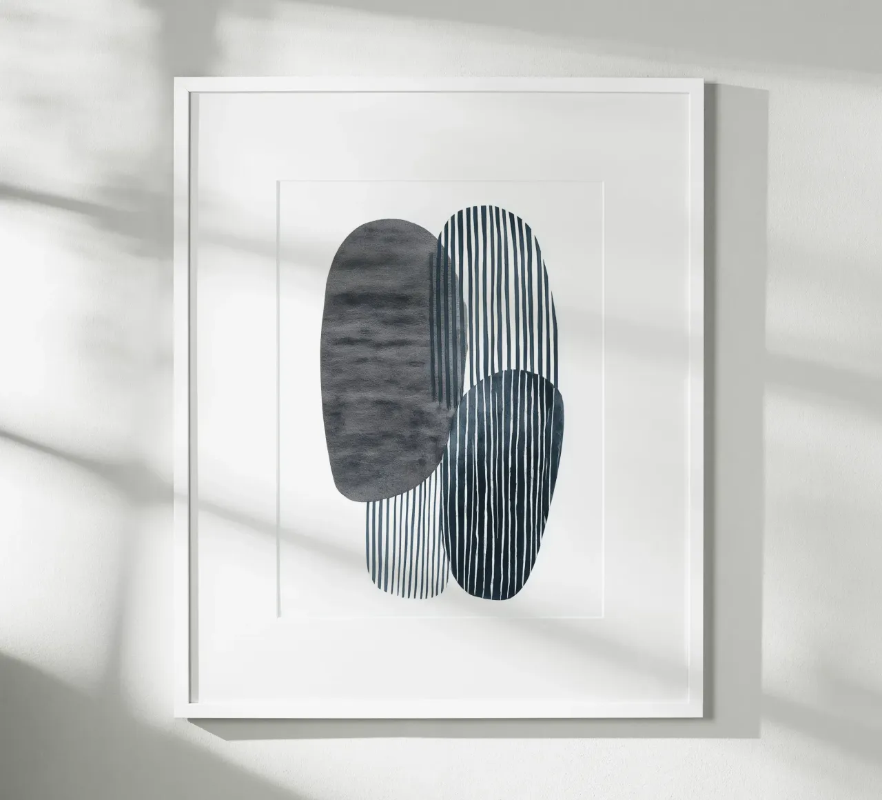 Forme parallele poster con telaio in alluminio da Seed & Signal