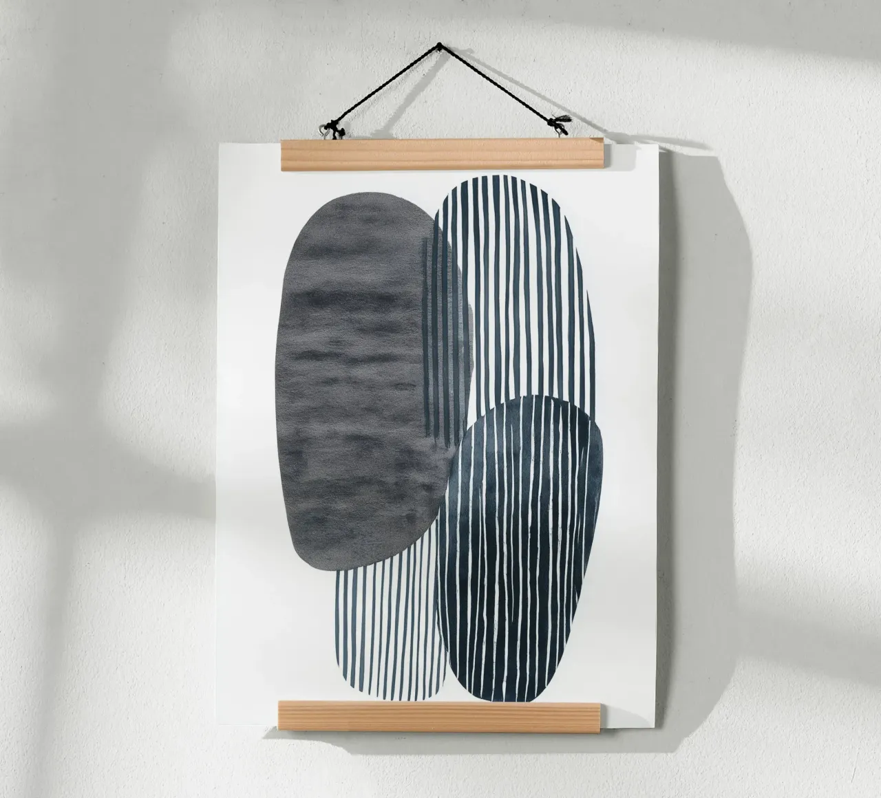 Forme parallele poster con telaio in alluminio da Seed & Signal