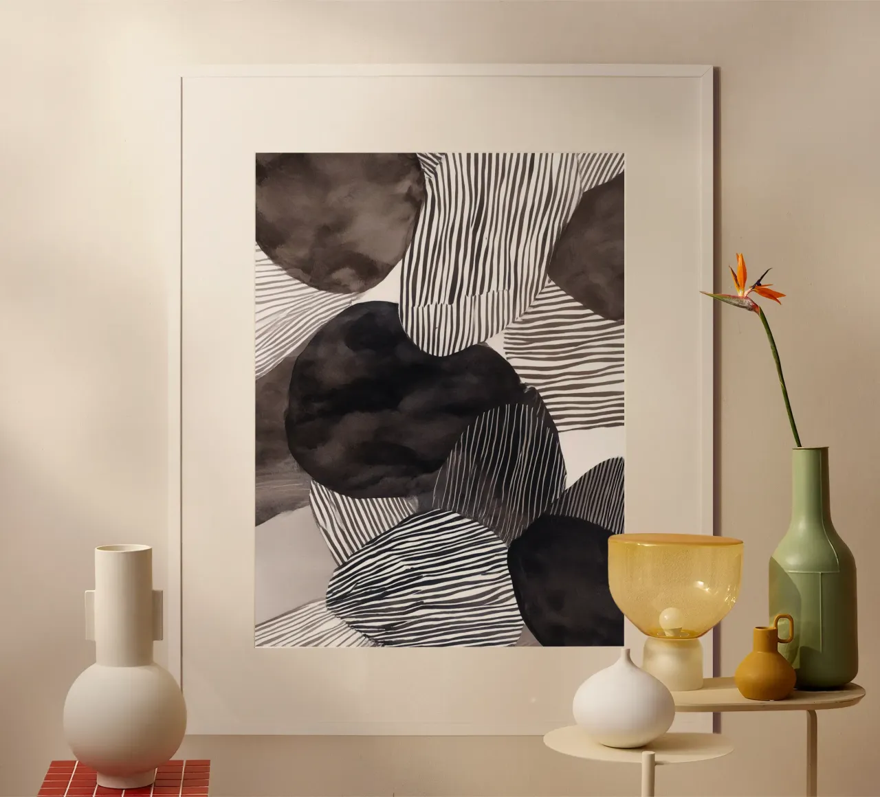 Forme in eco 2 poster con telaio in alluminio da Seed & Signal