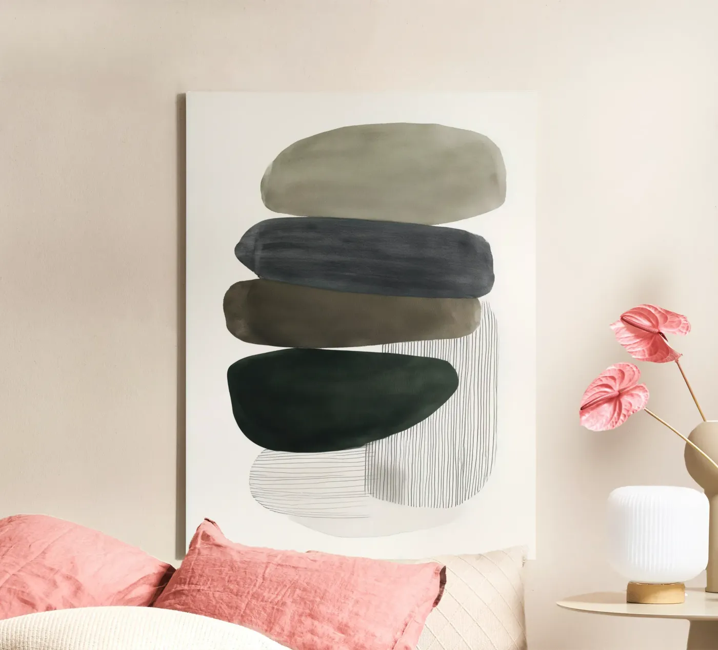 Soft stacks canvas by Seed & Signal