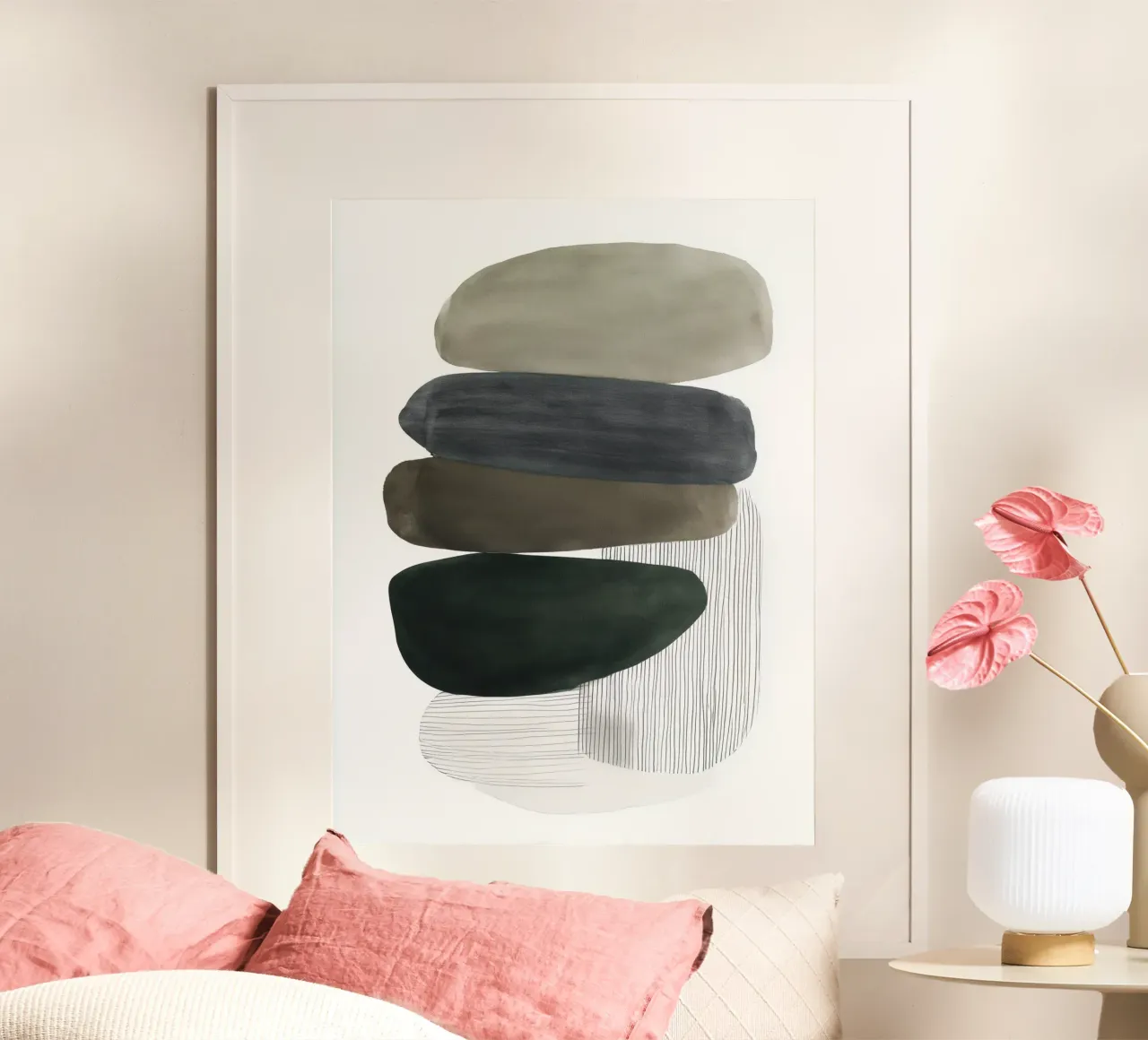 Pile morbide poster con telaio in legno da Seed & Signal