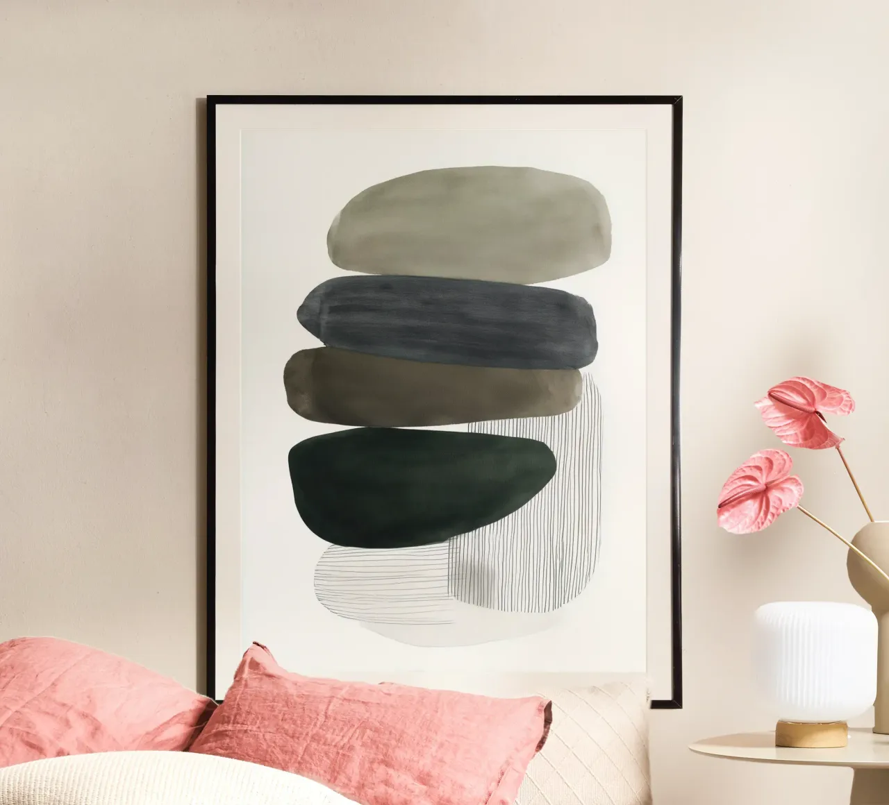 Pile morbide poster con telaio in legno da Seed & Signal