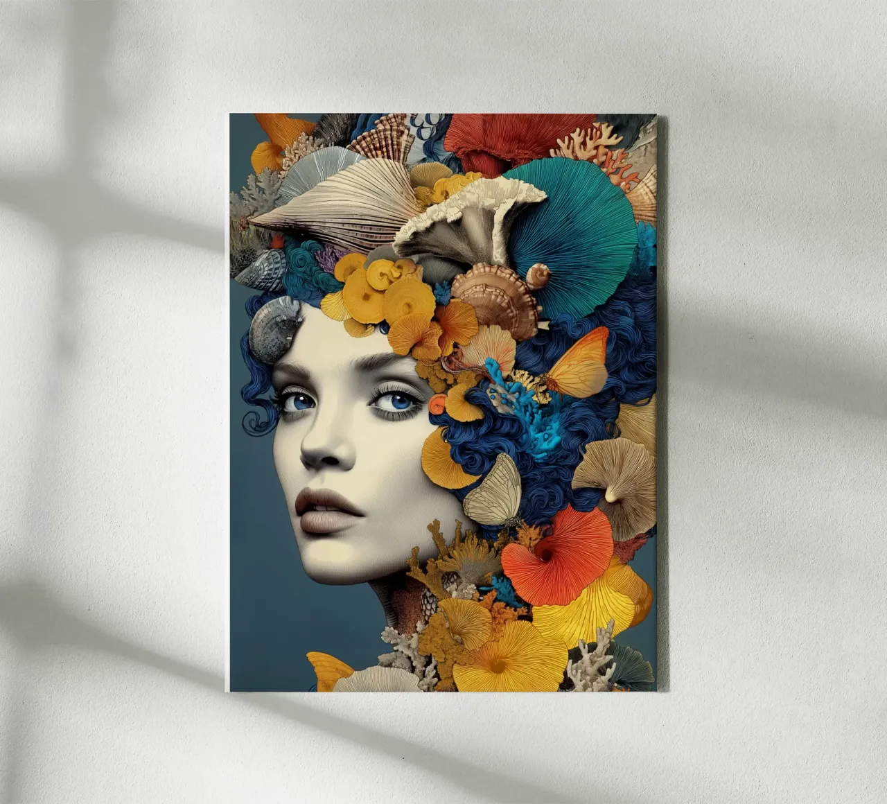 Mooie schelpendromen canvas met Baklijst van Carinaprint