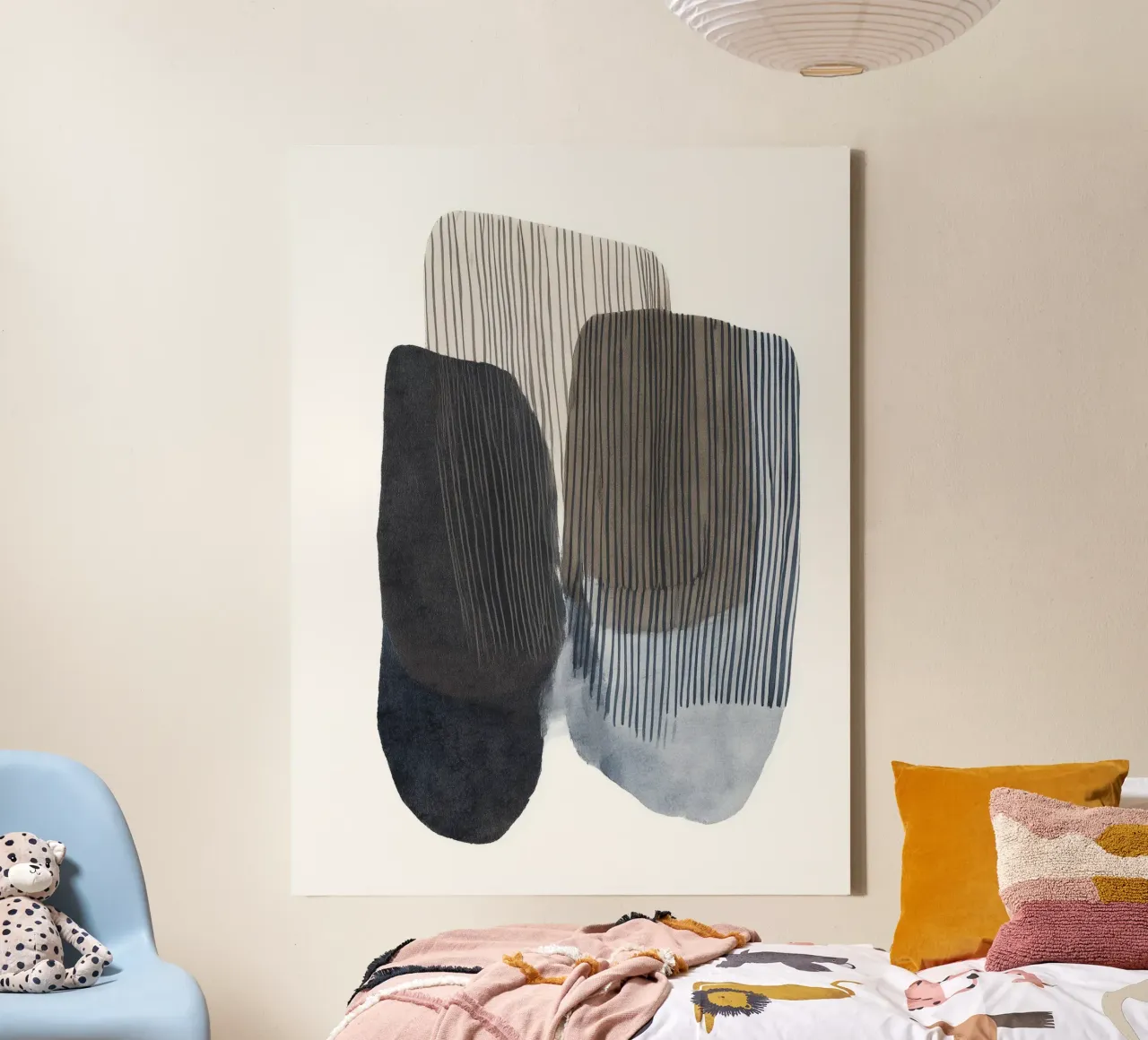 Forme legate alla terra tela con Cornice a cassetta da Seed & Signal