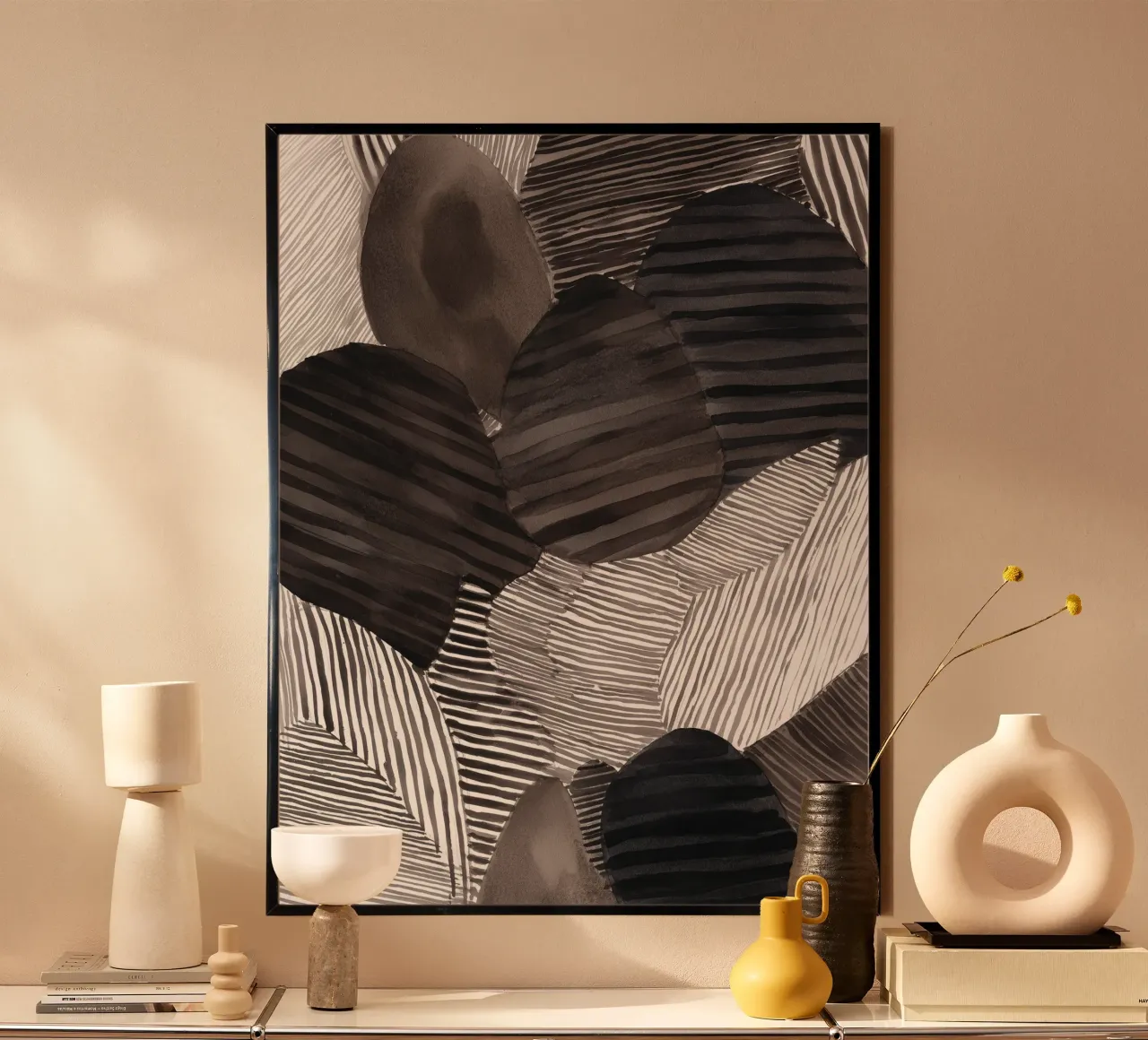 Forme in eco 4 poster con telaio in alluminio da Seed & Signal