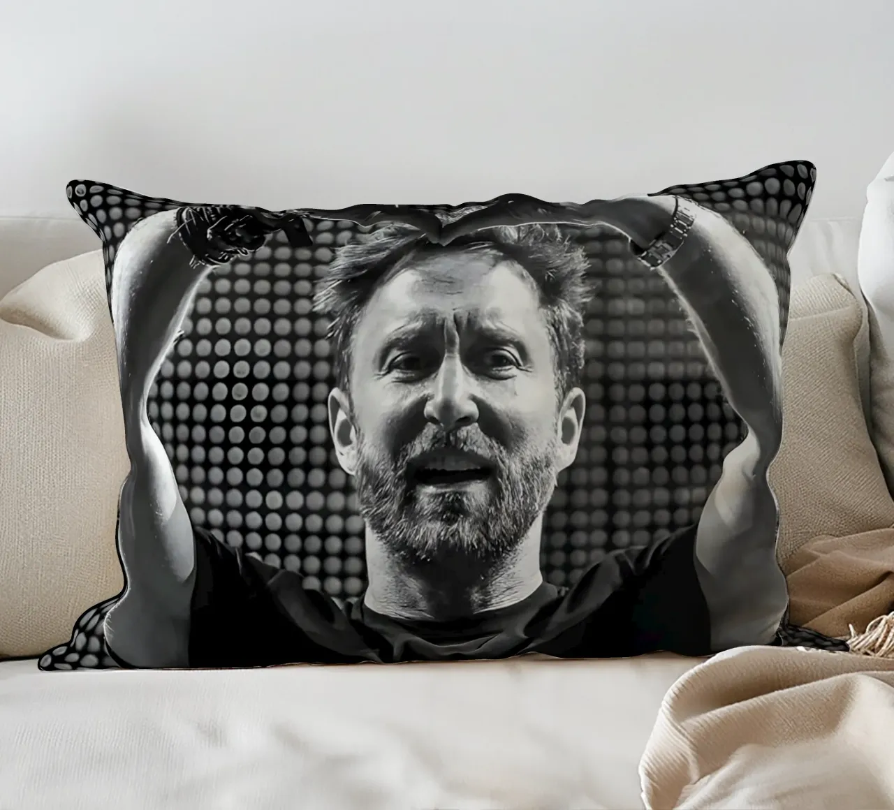David Guetta, cuscino da Low poly art