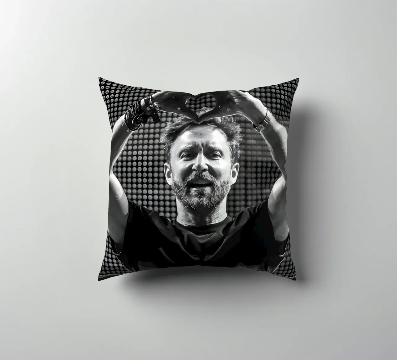David Guetta, cuscino da Low poly art
