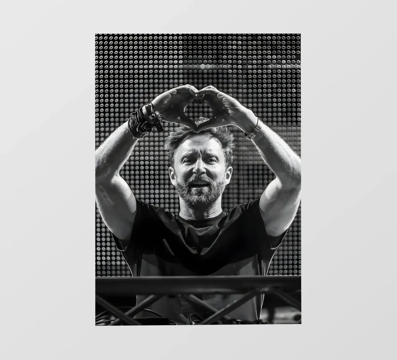 David Guetta, telo in pvc da Low poly art
