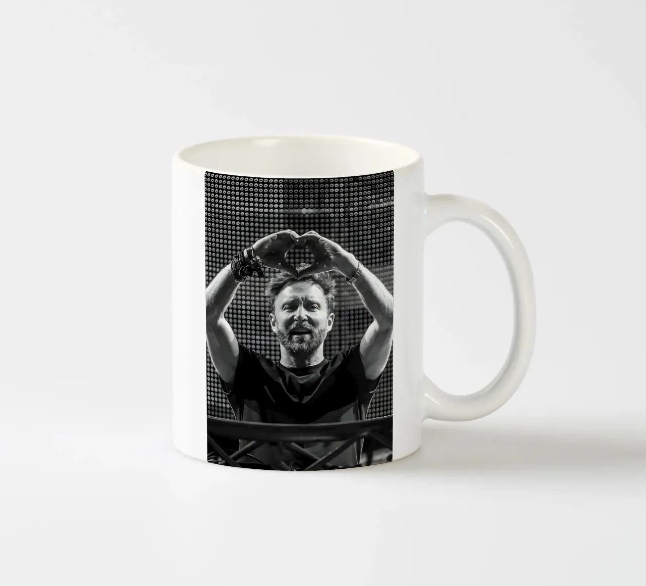 David Guetta, tazza in ceramica da Low poly art