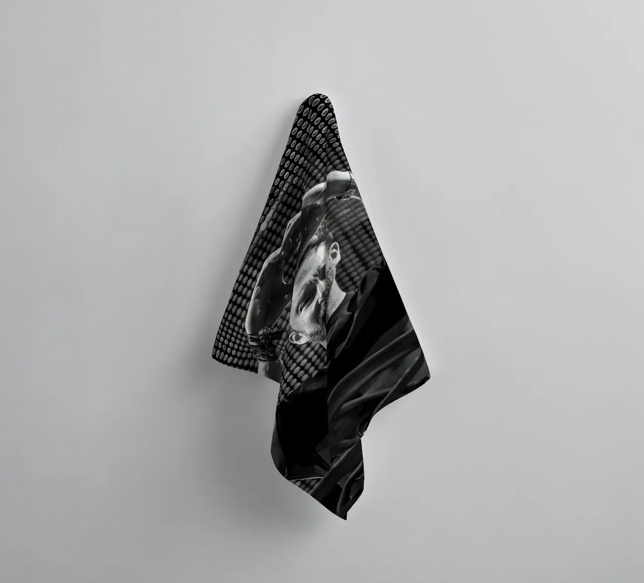 David Guetta, asciugamano da bagno da Low poly art