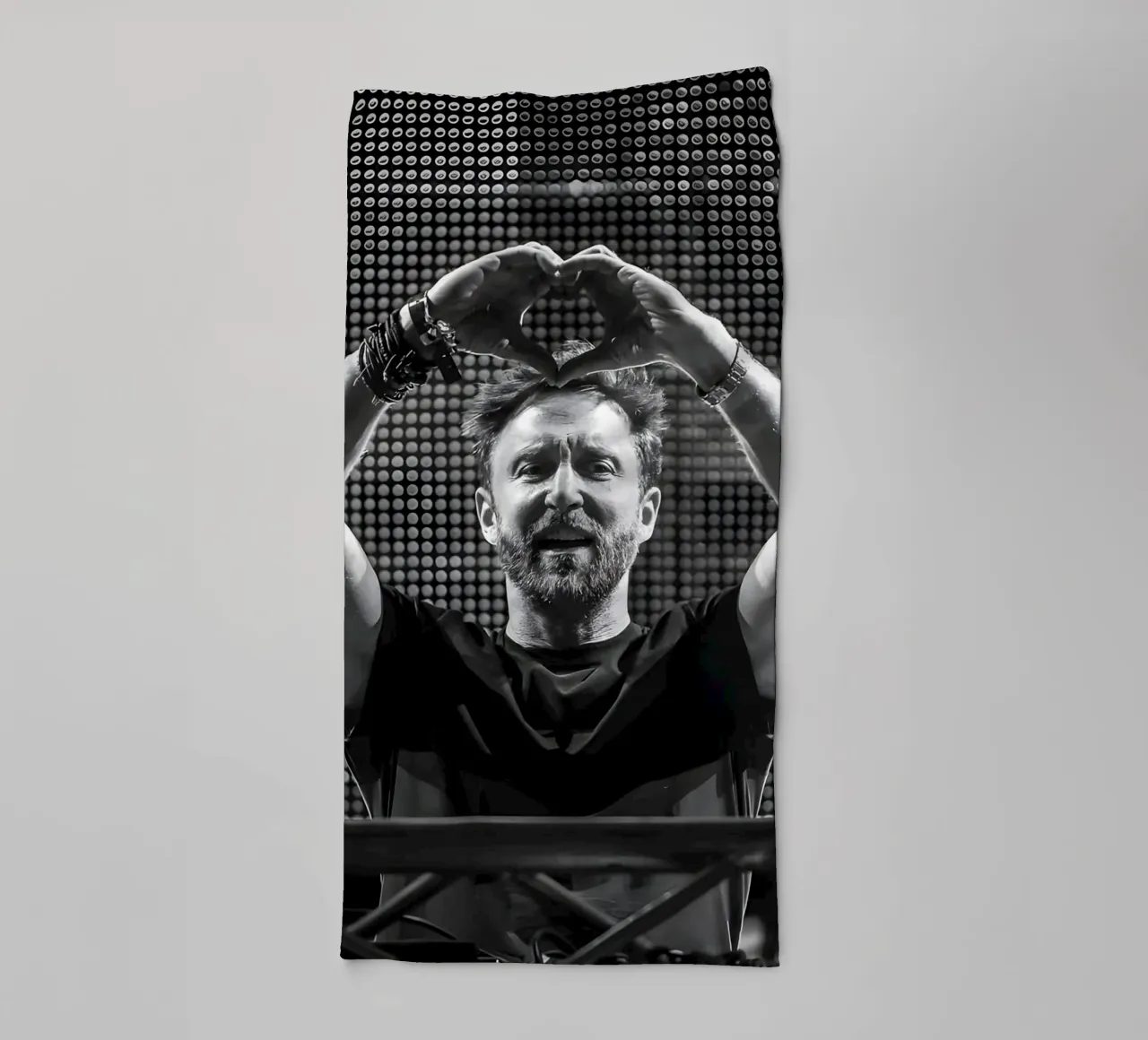 David Guetta, asciugamano da bagno da Low poly art