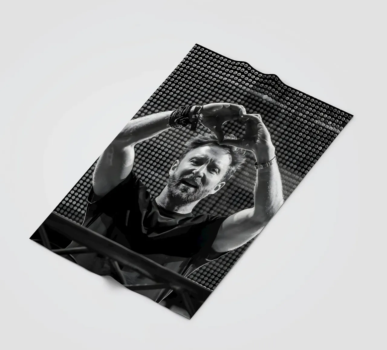 David Guetta, coperta in pile da Low poly art