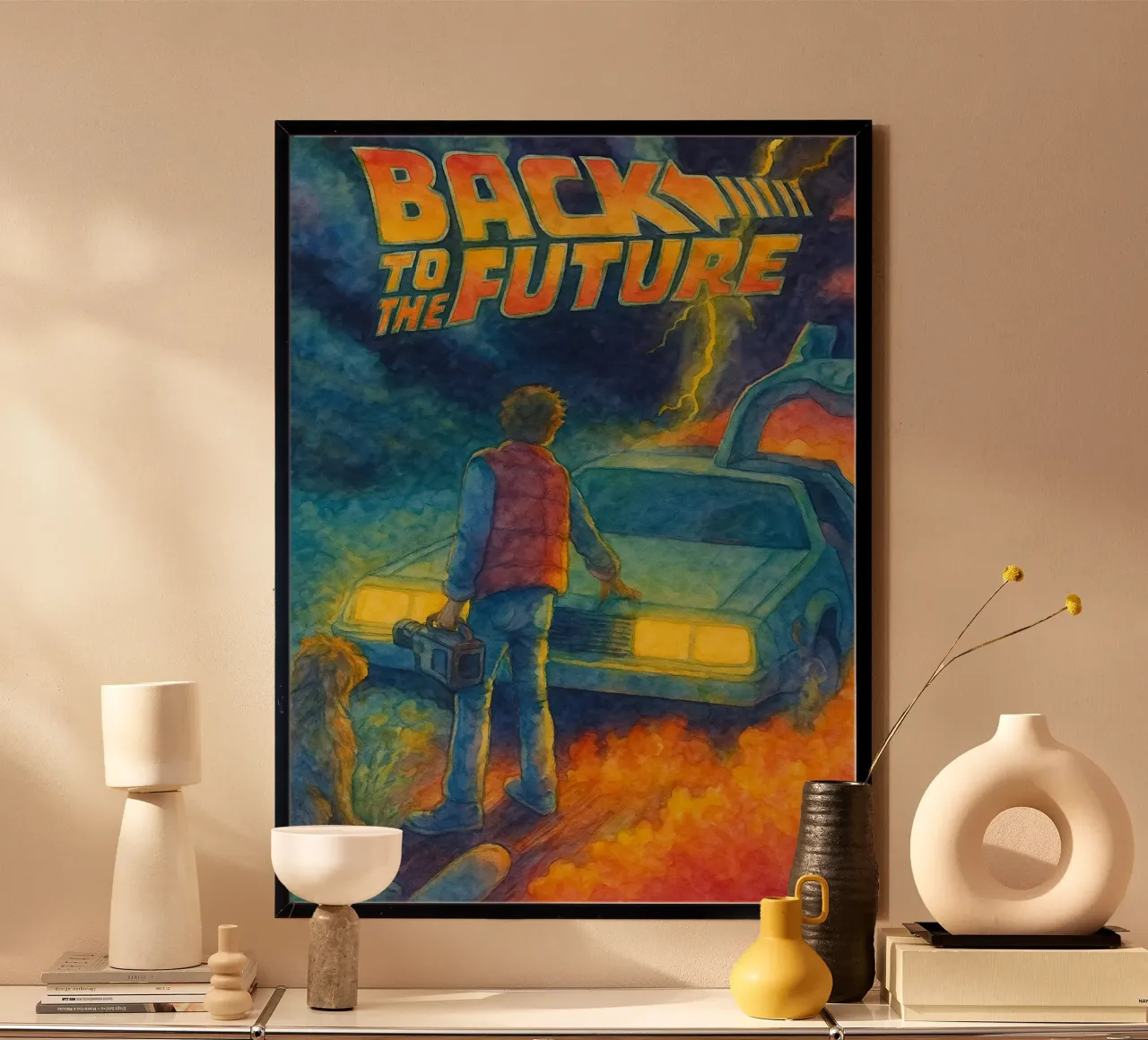 Zurück in die Zukunft Filme Umlackierung Poster von joexs