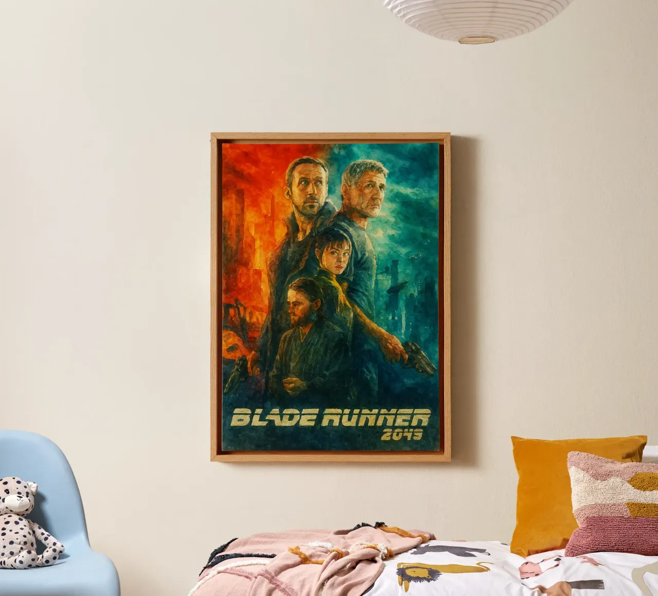 Riverniciatura dei film di Blade Runner tela con Cornice a cassetta da joexs