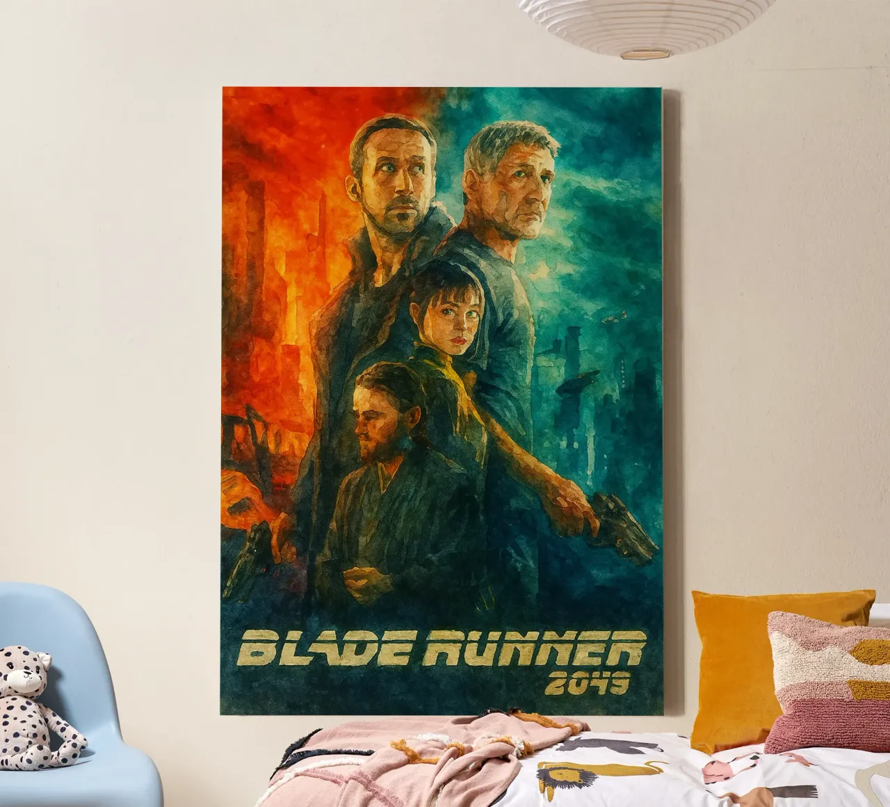 Riverniciatura dei film di Blade Runner tela con Cornice a cassetta da joexs