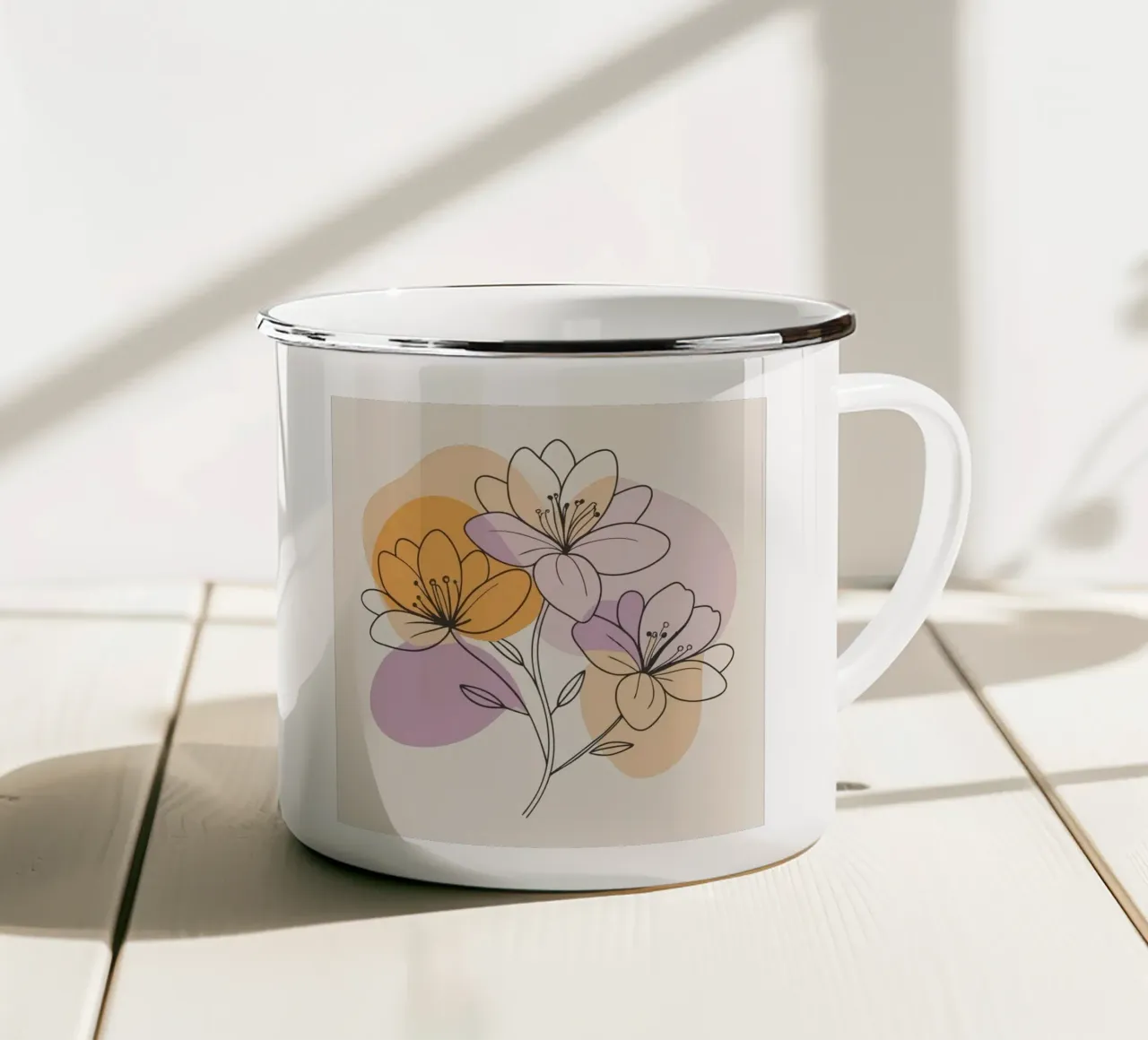 three shape flower tazza in smalto da Good days
