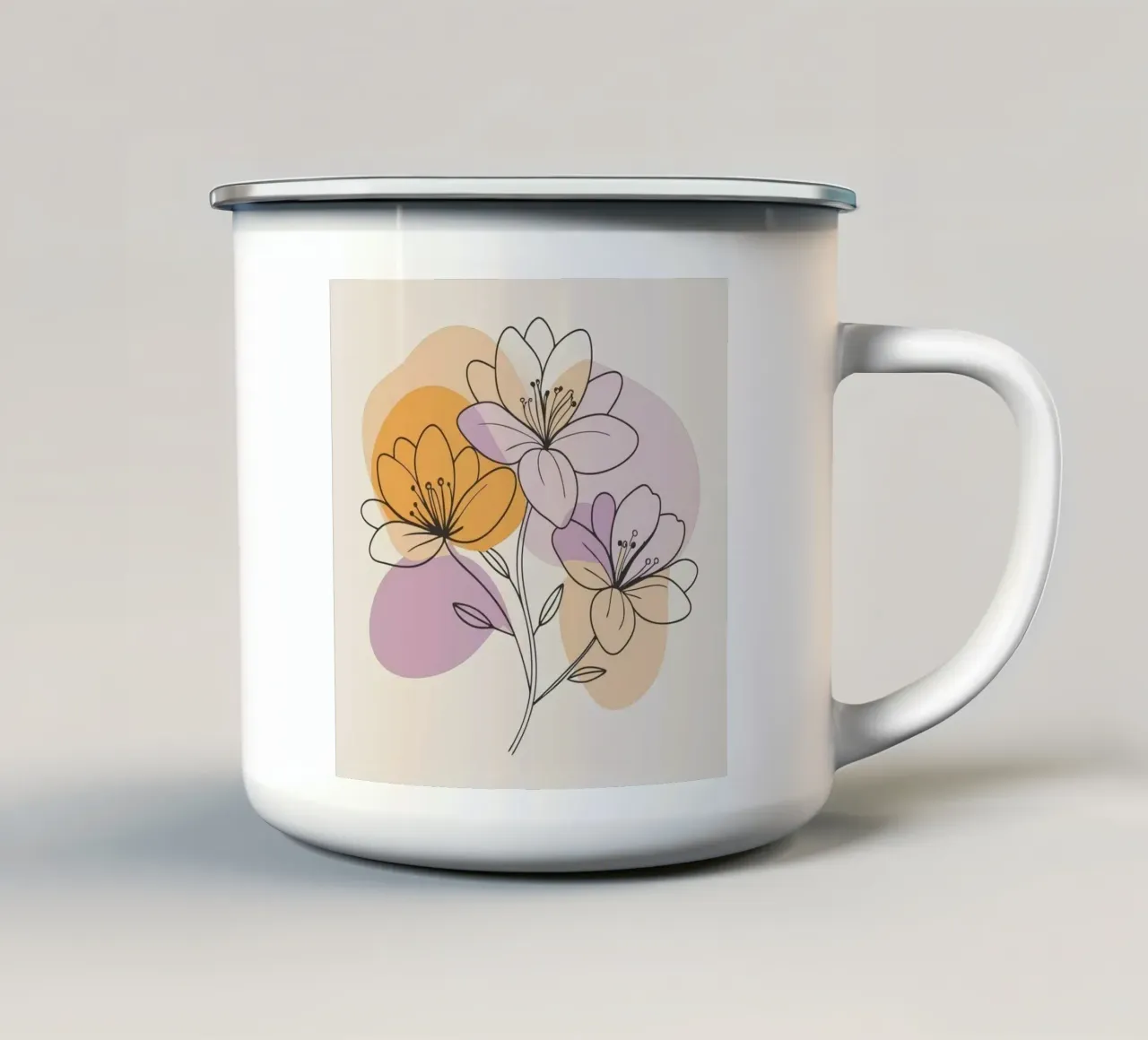 three shape flower tazza in smalto da Good days