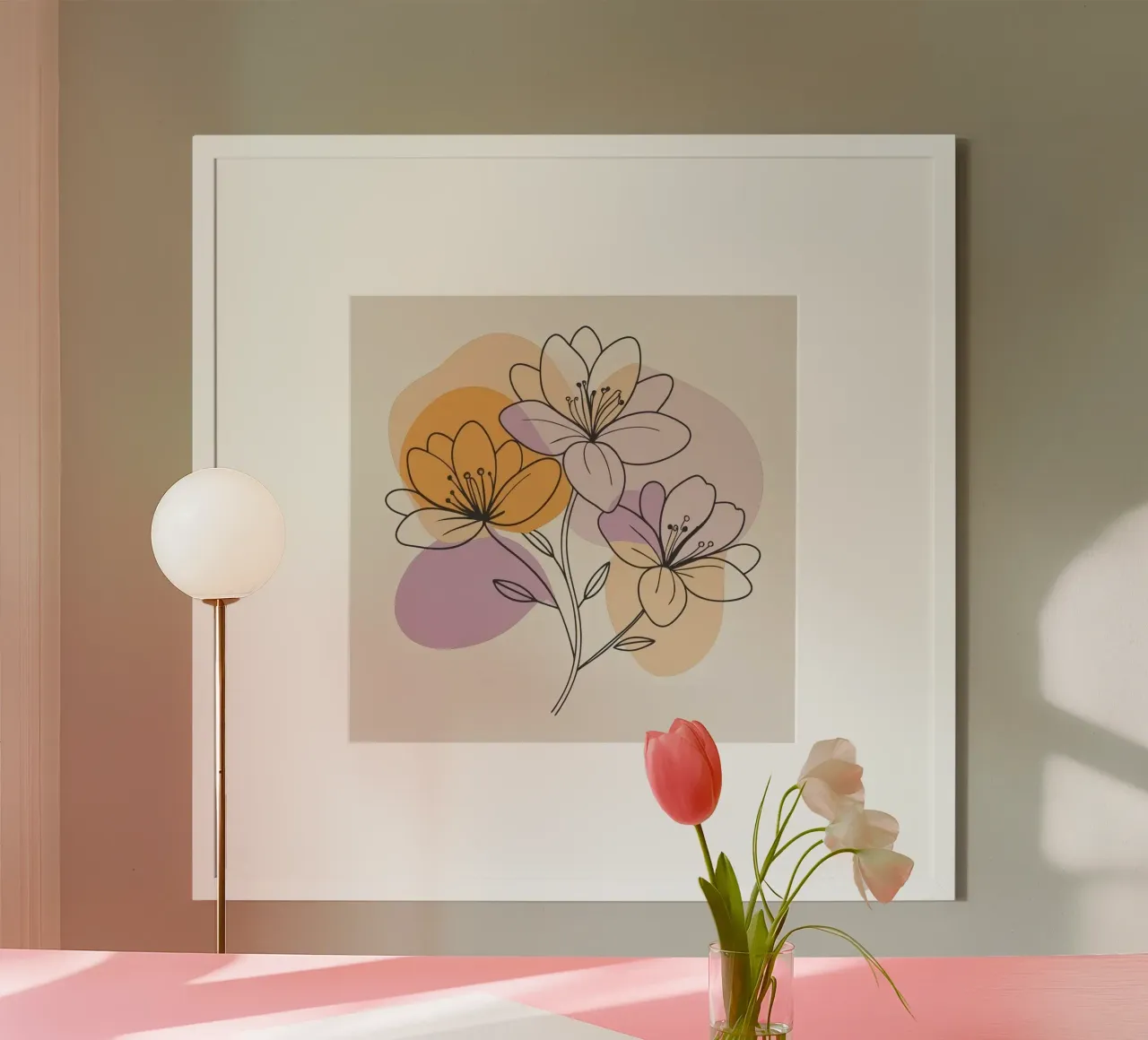 three shape flower poster da Good days