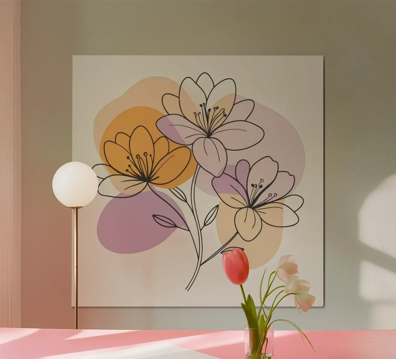 three shape flower poster da Good days