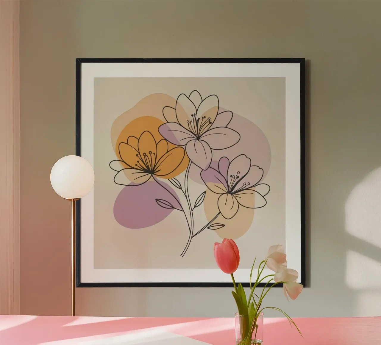 three shape flower poster da Good days