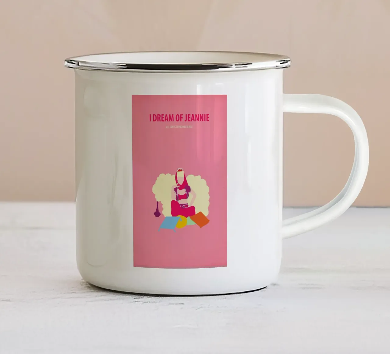 I dream of Jeannie tazza in smalto da Fräulein Fisher