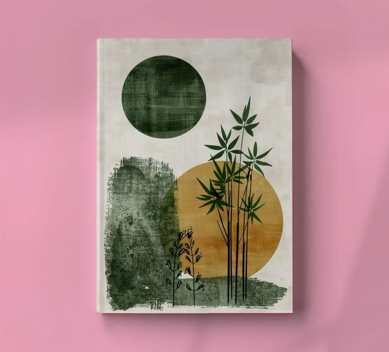scape tree circle notebook by Good days