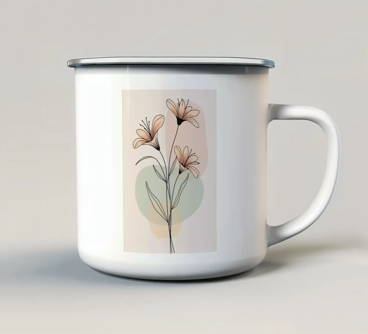 shape gram flower tazza in smalto da Good days