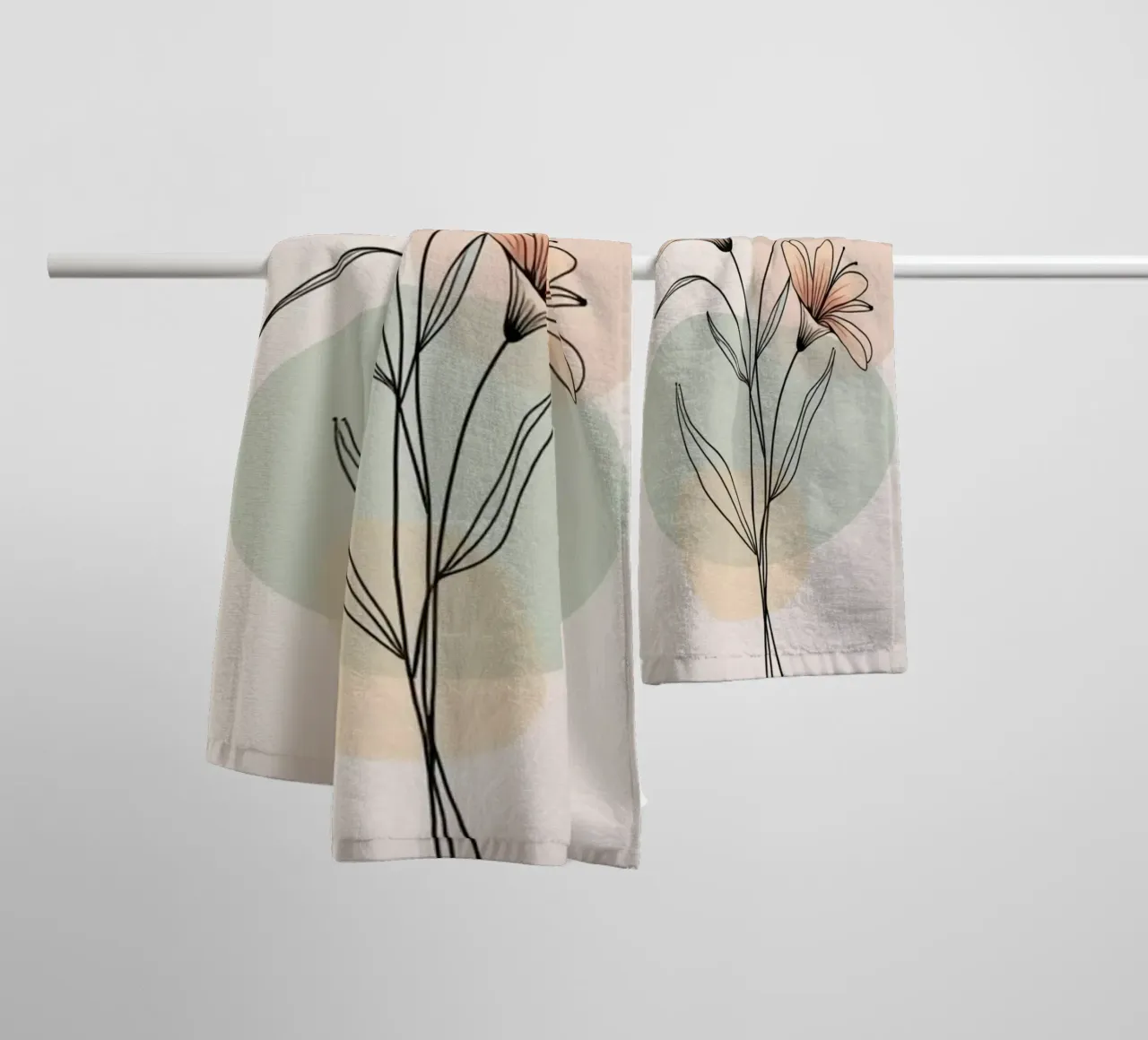 shape gram flower asciugamano da bagno da Good days