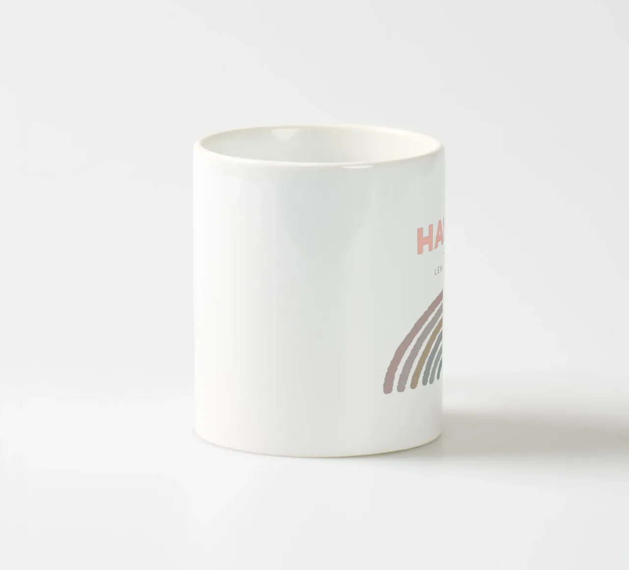 Il mio arcobaleno tazza in ceramica da Kartenliebe