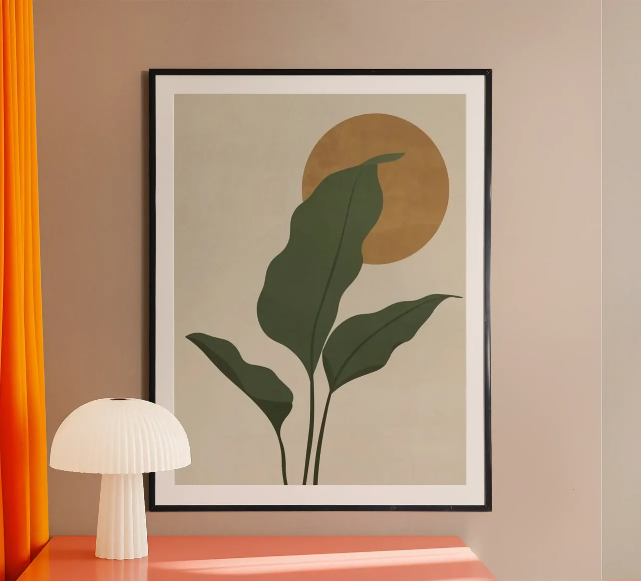 giant leaf cover the moon poster da lily