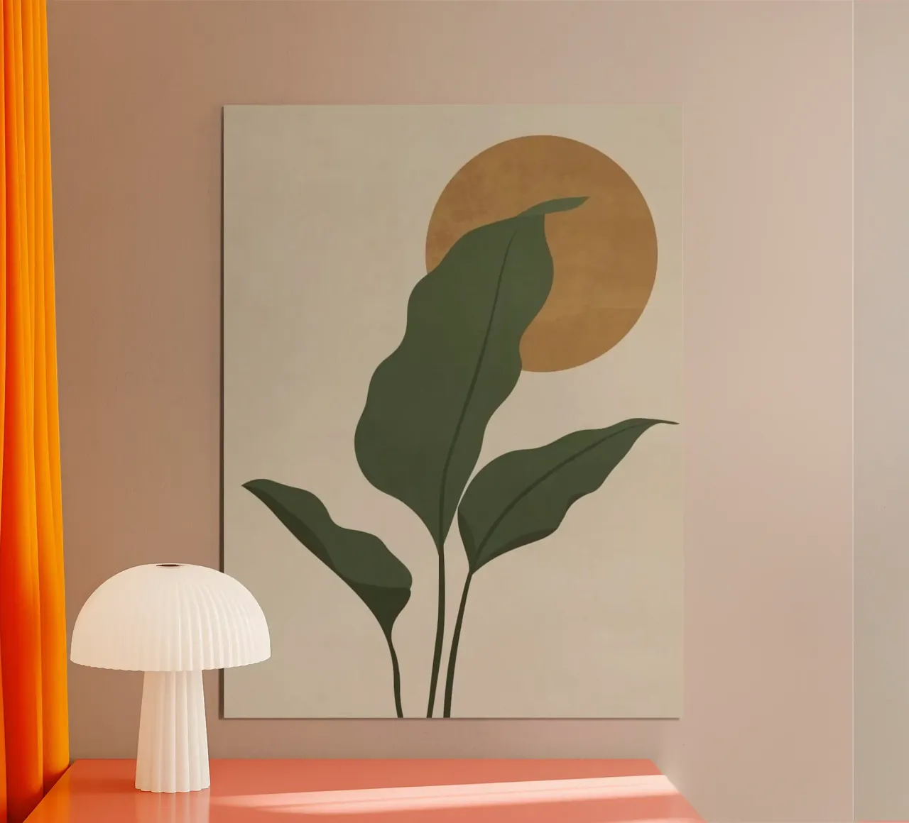 giant leaf cover the moon poster da lily