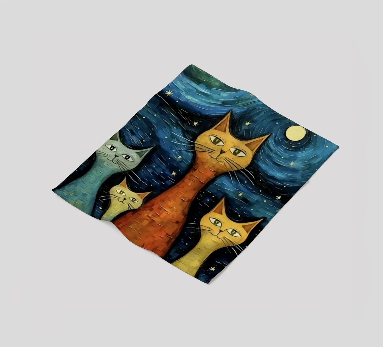 cat in art coperta in pile da Good days