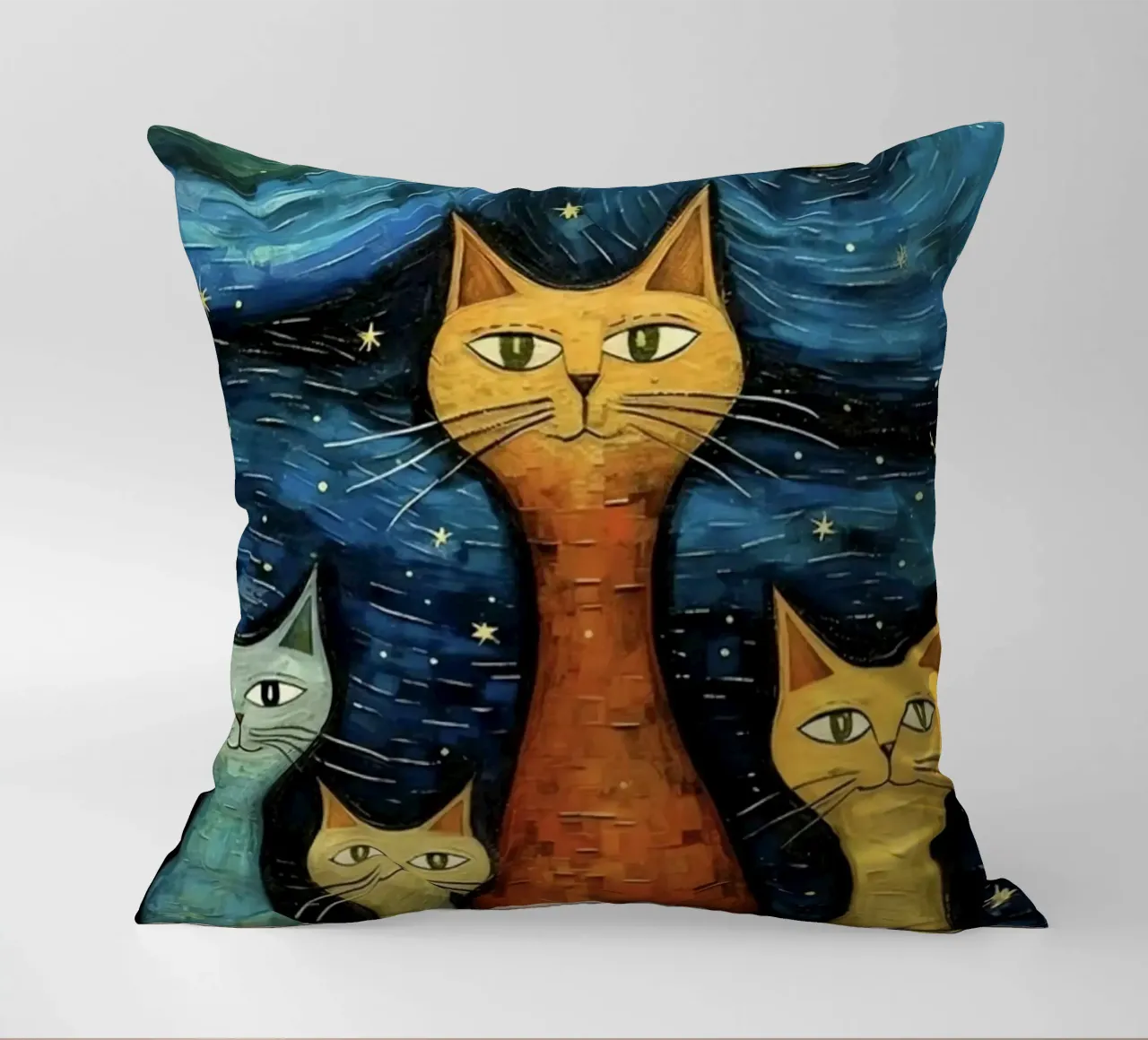 cat in art cuscino da Good days