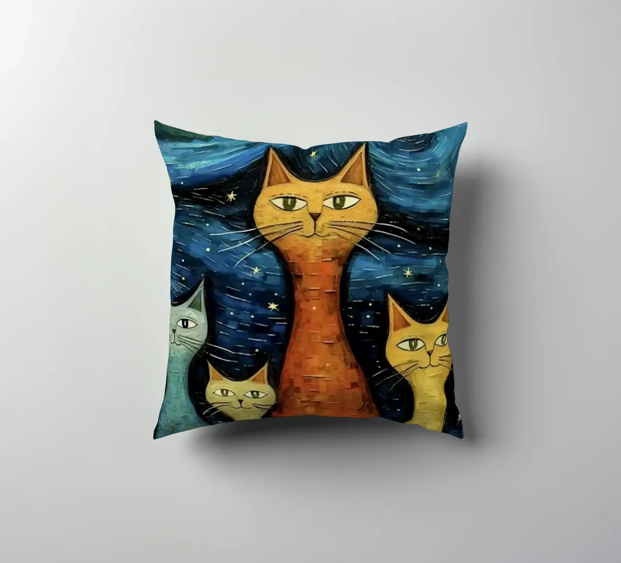cat in art cuscino da Good days