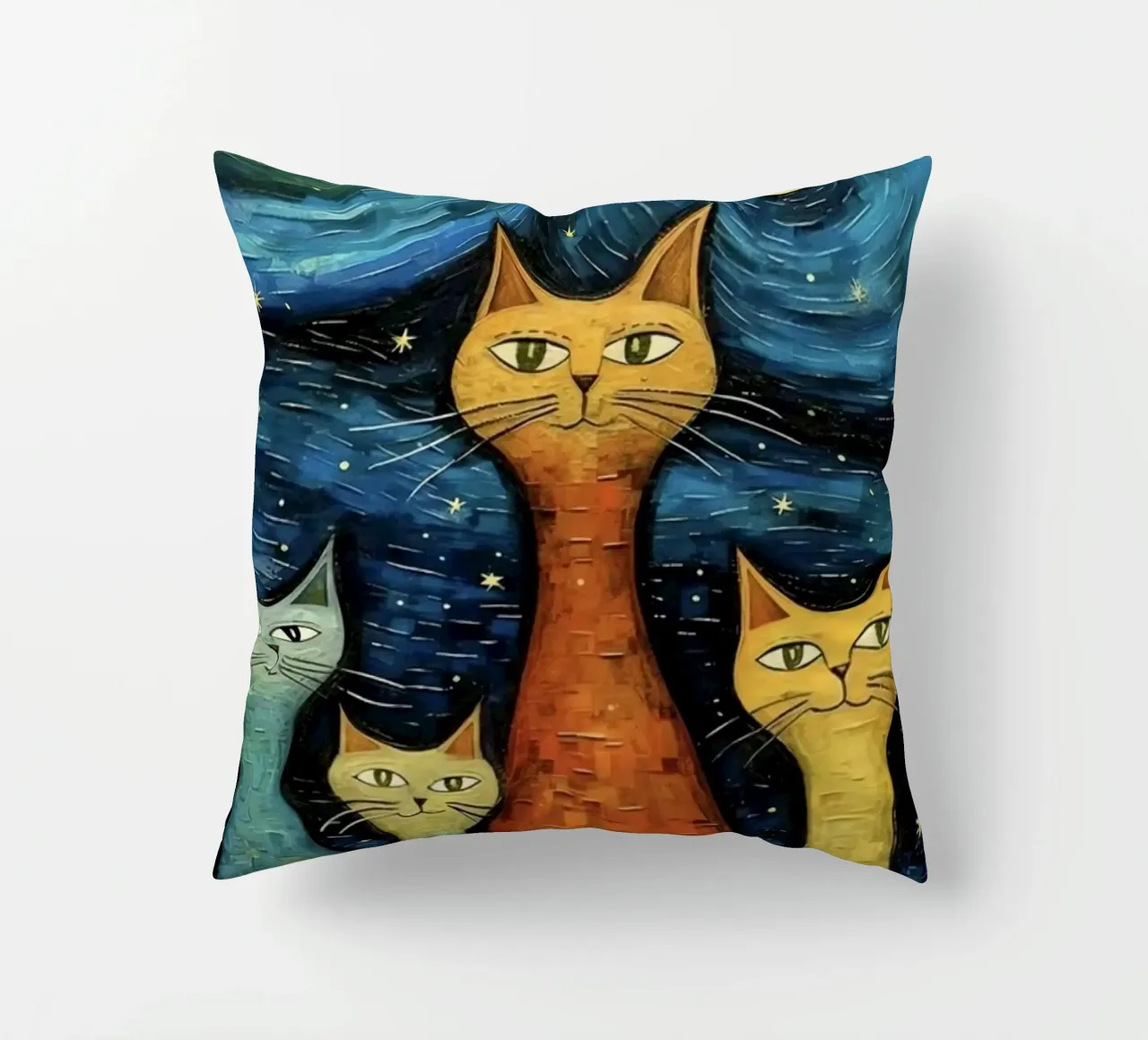 cat in art cuscino da Good days