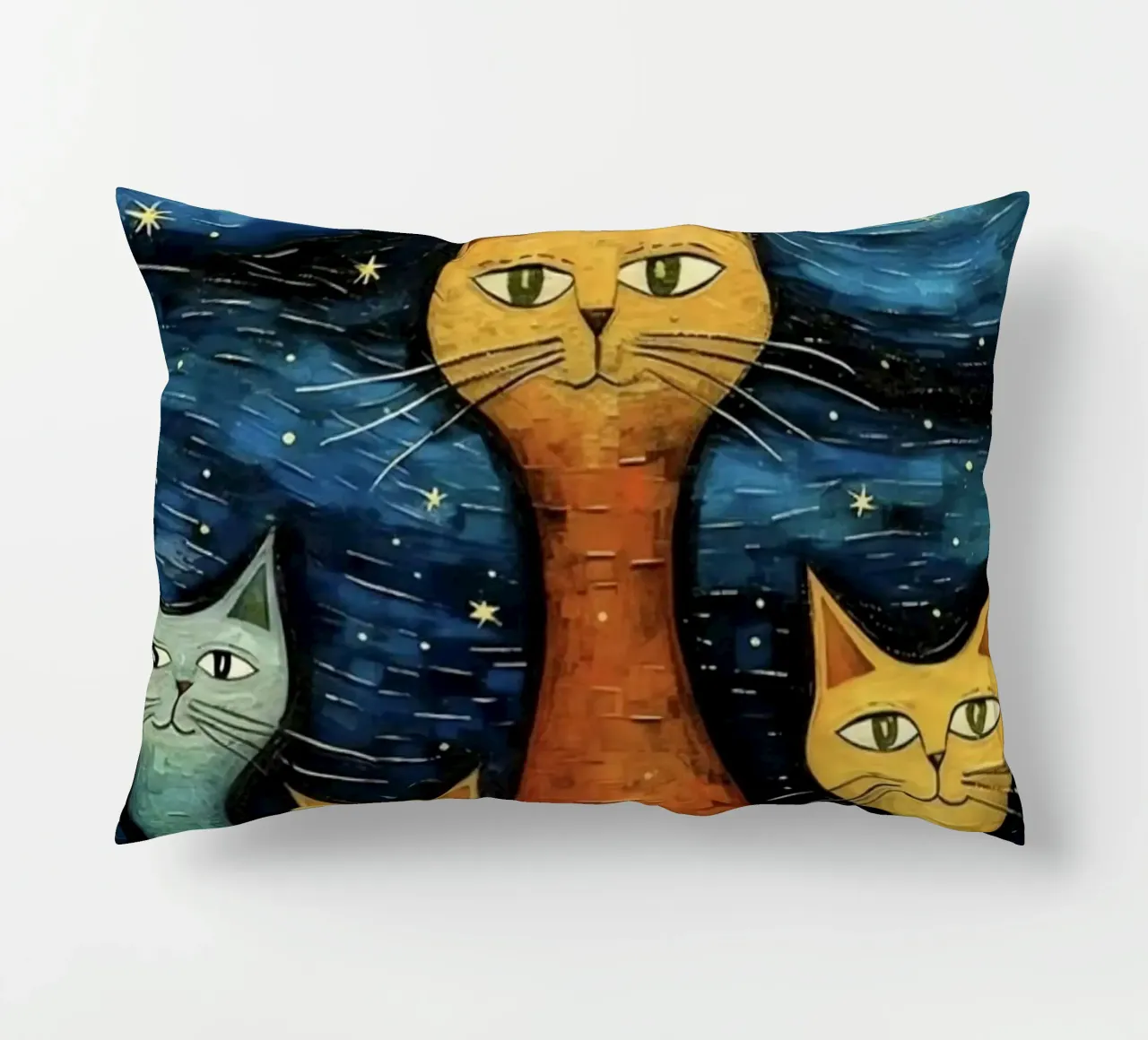 cat in art cuscino da Good days