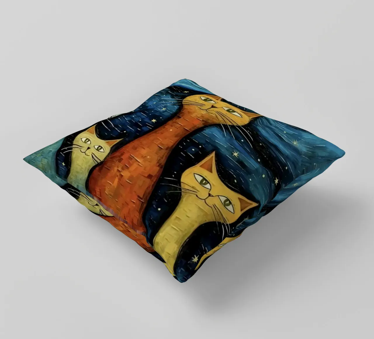 cat in art cuscino da Good days
