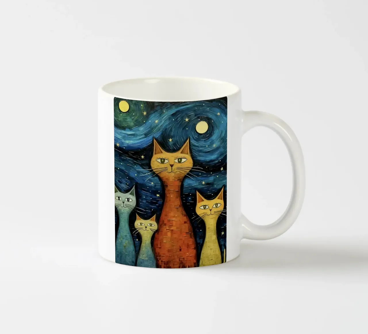 cat in art tazza in ceramica da Good days