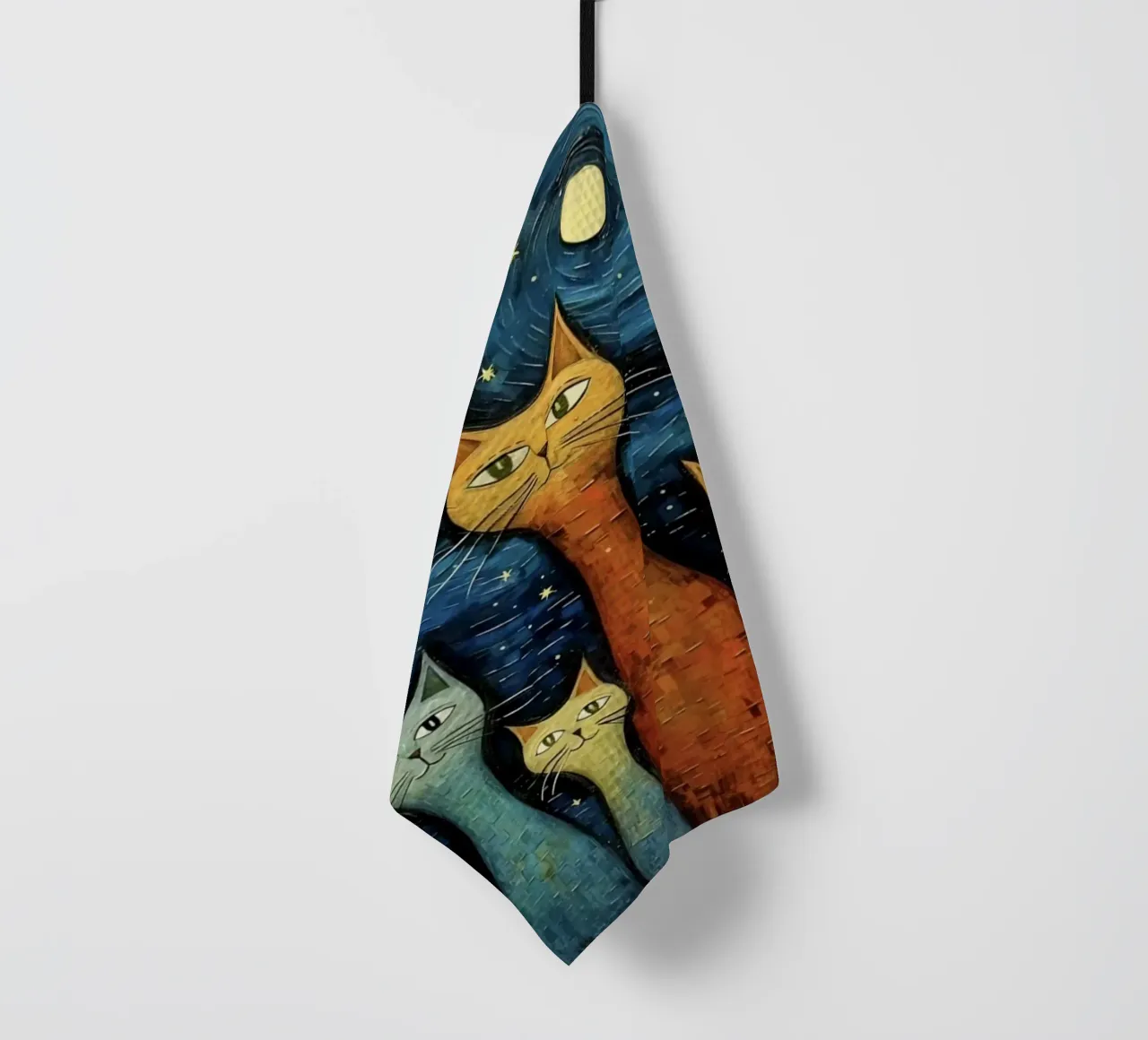 cat in art canovaccio da cucina da Good days