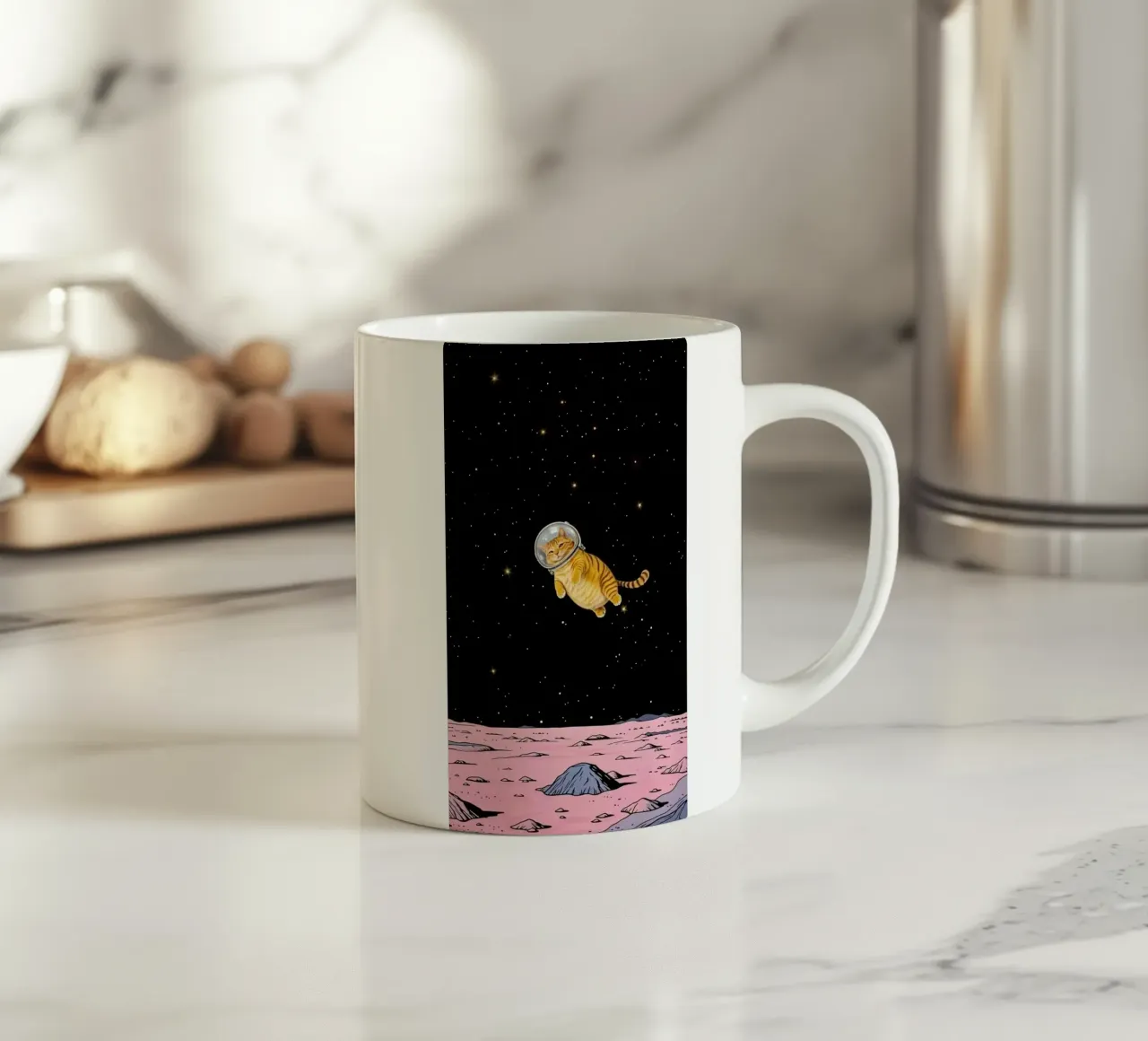 space cat tazza in ceramica da Good days