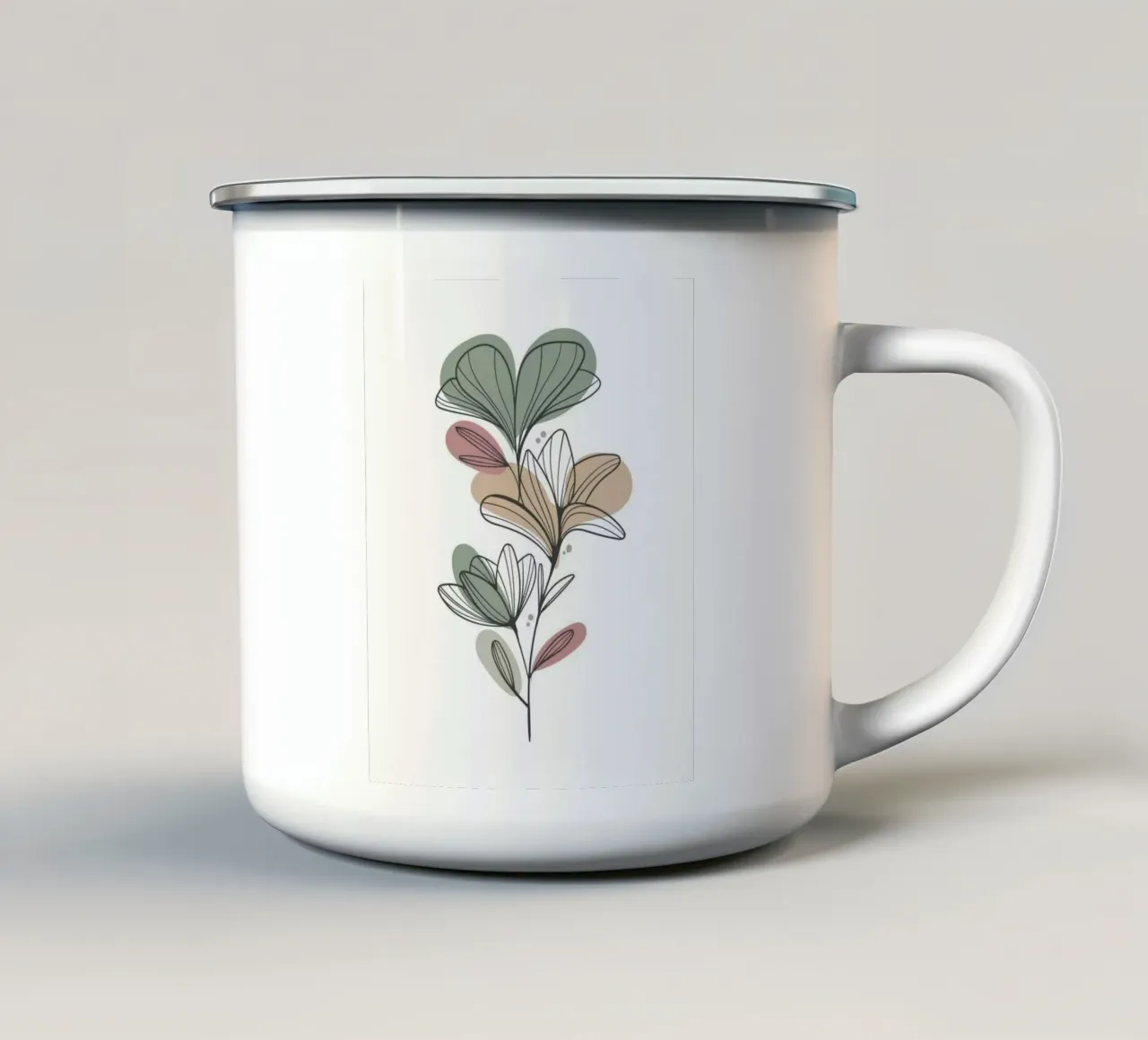 flower leaf color tazza in smalto da Good days