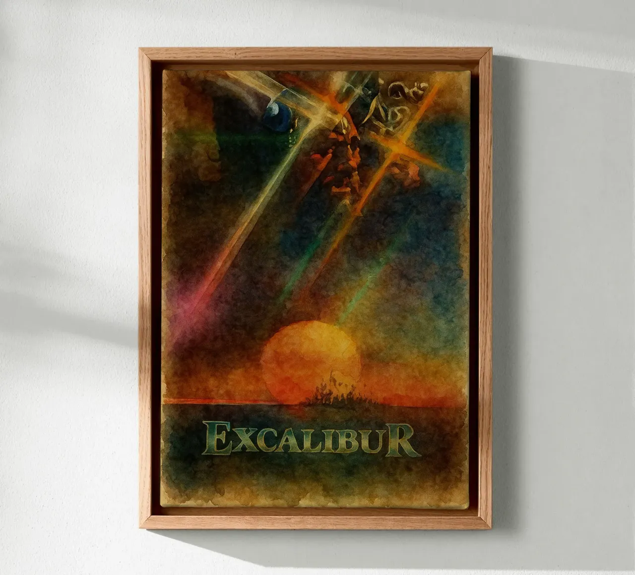 Excalibur Movies Repainting canvas with Floater frame by joexs