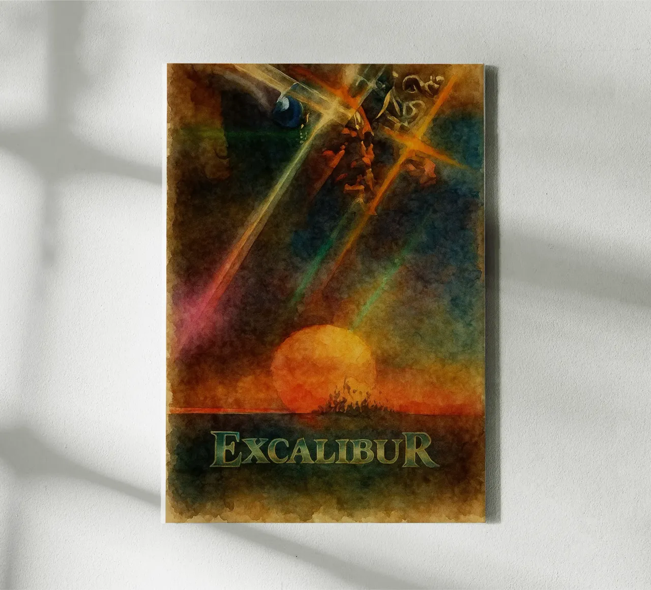 Excalibur Movies Repainting canvas with Floater frame by joexs