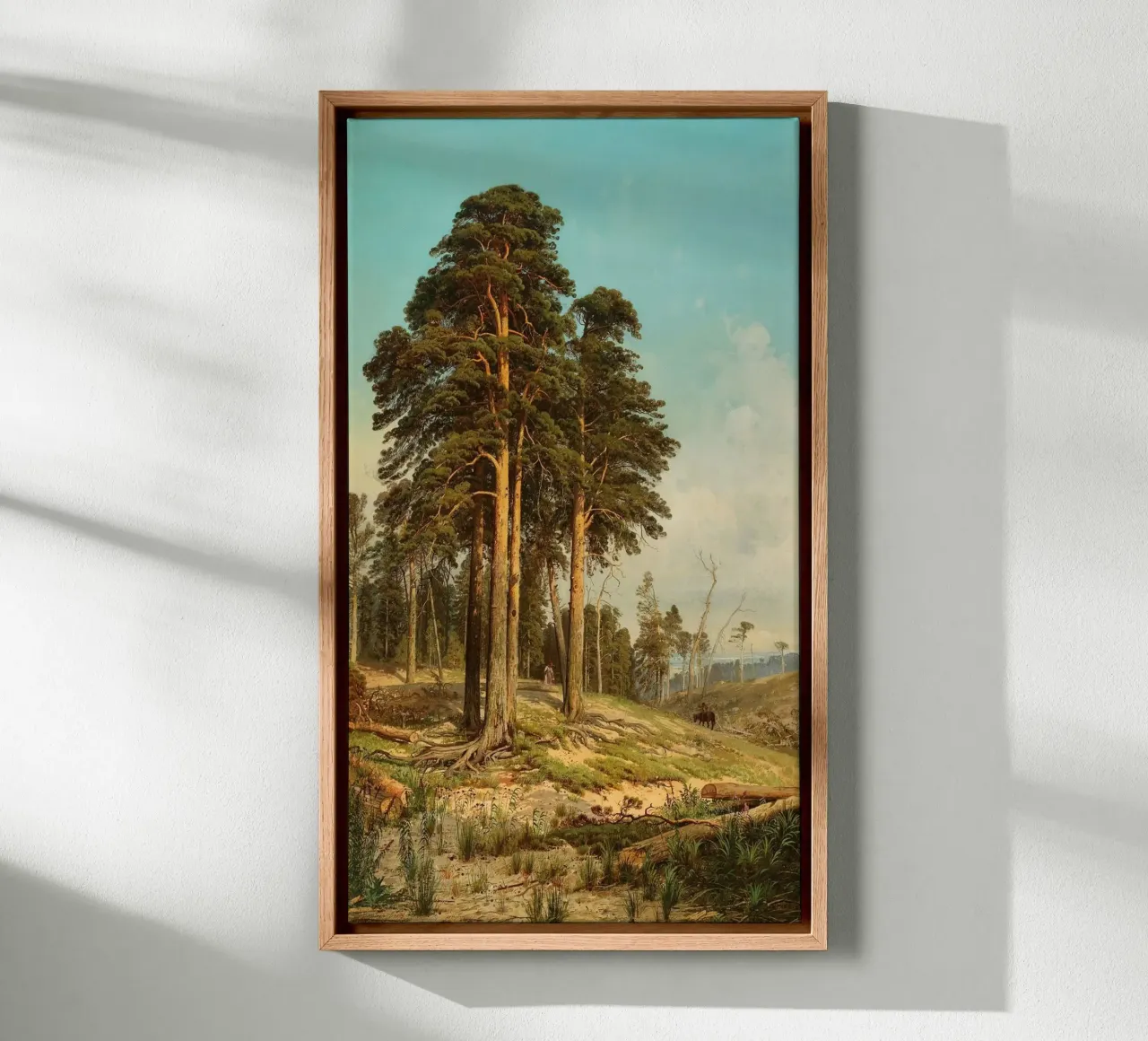 tall tree forest tela con Cornice a cassetta da carsa