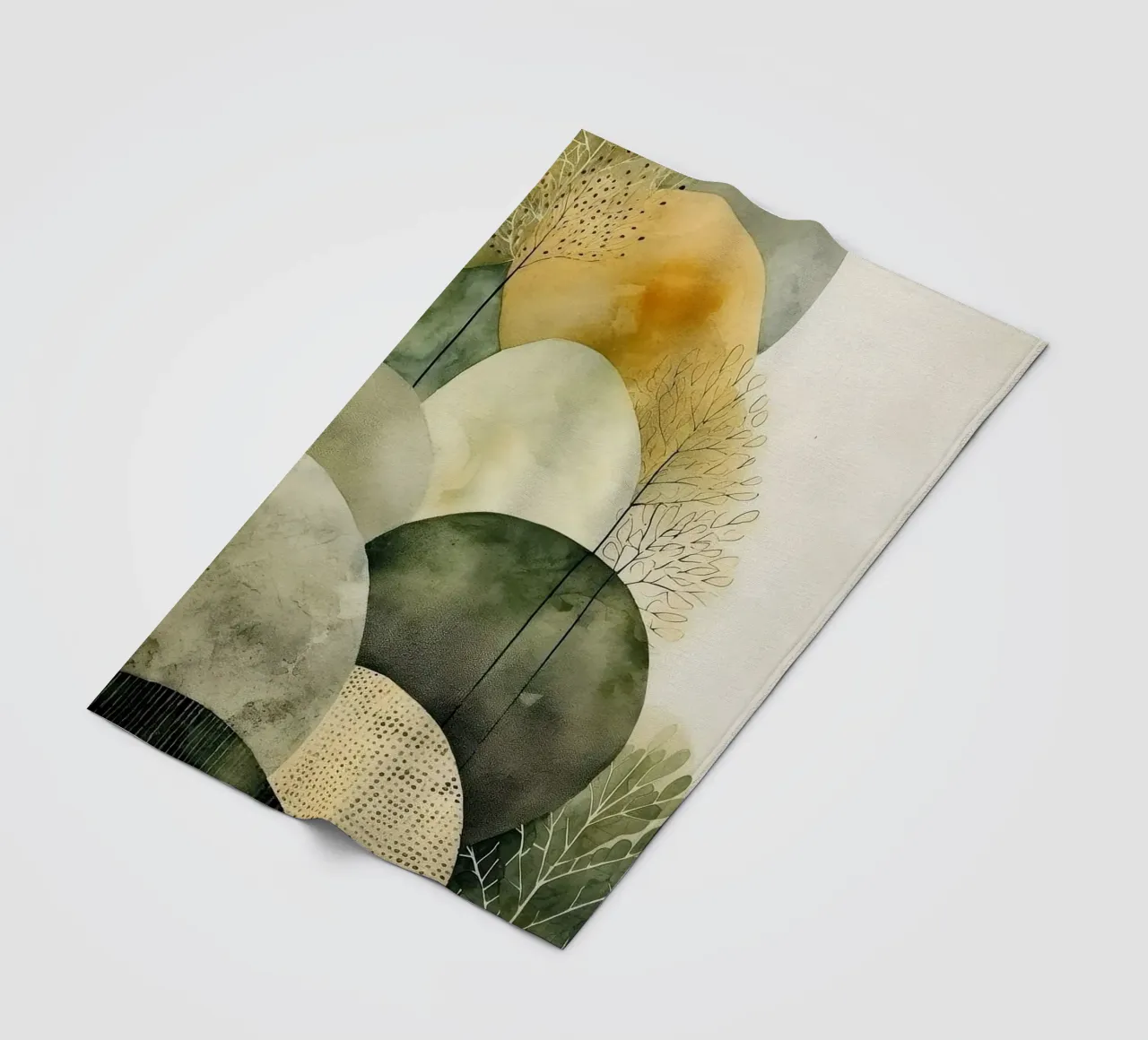 wave of circle coperta in pile da kichin
