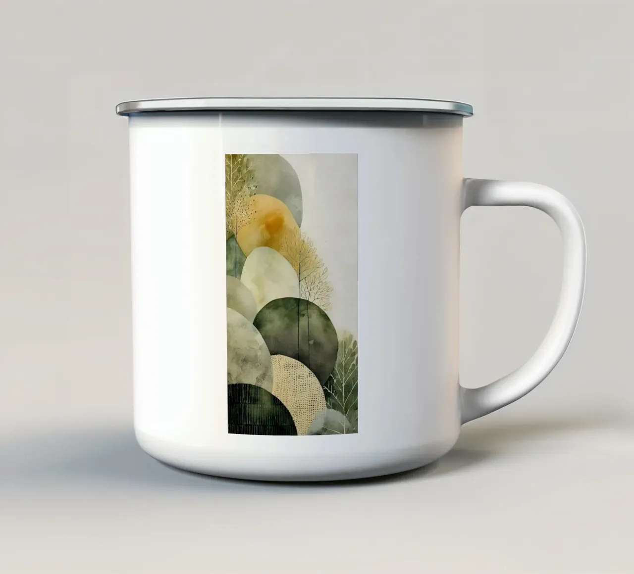 wave of circle tazza in smalto da kichin