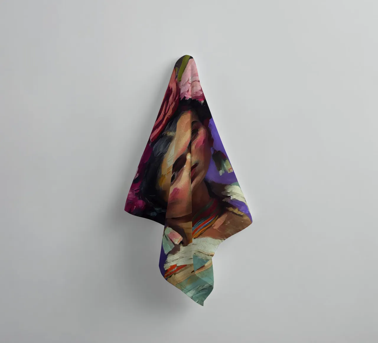 Portrait Of Frida asciugamano da bagno da treechild