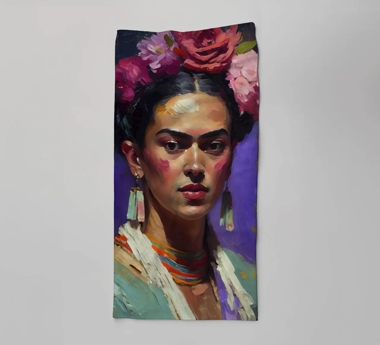 Portrait Of Frida asciugamano da bagno da treechild