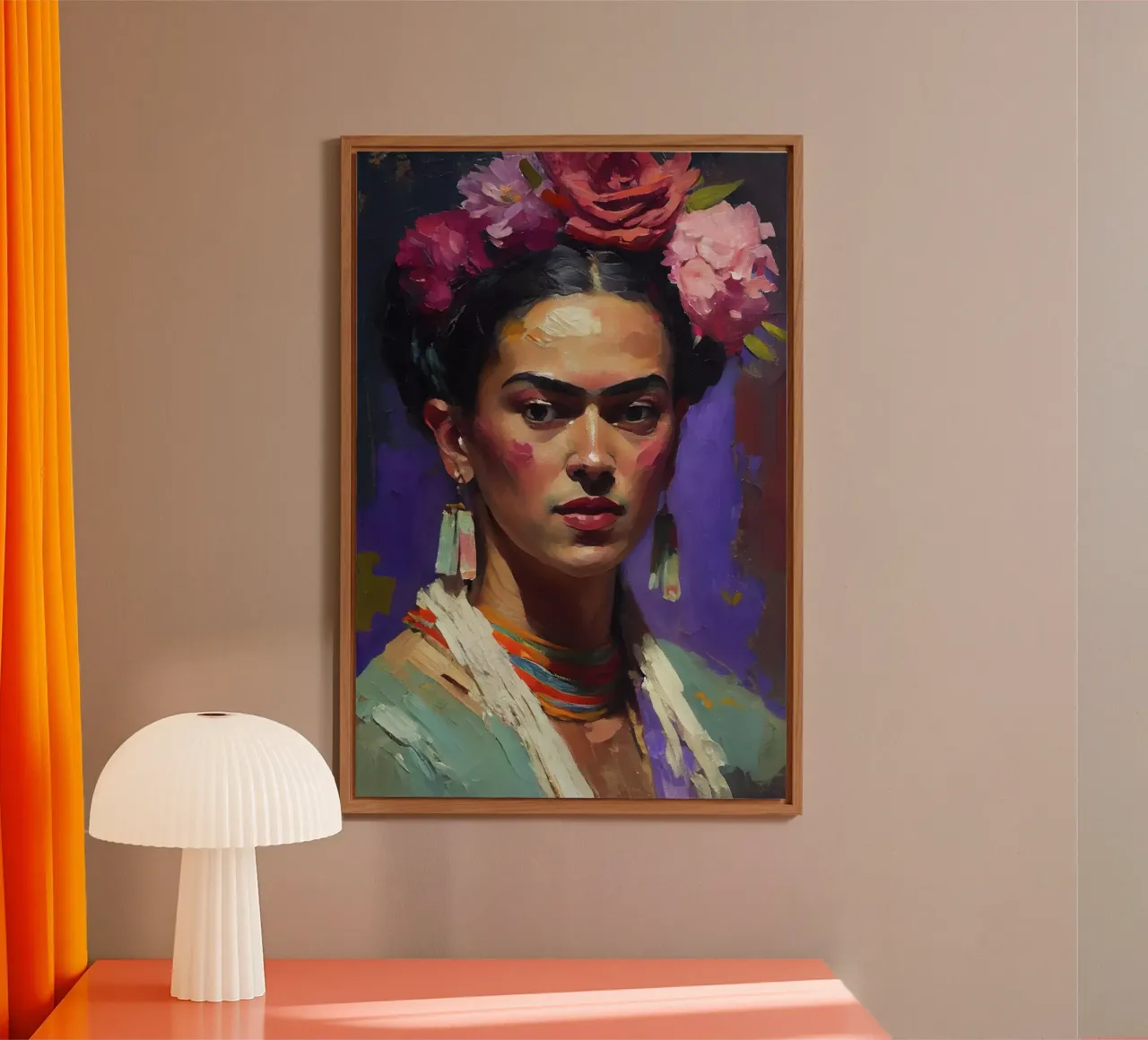 Portrait Of Frida alluminio dibond da treechild