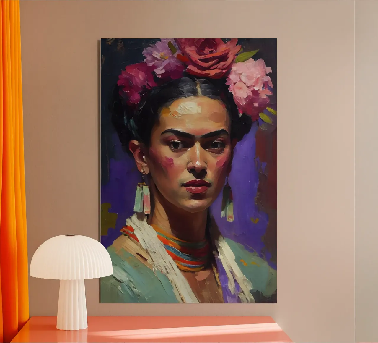 Portrait Of Frida alluminio dibond da treechild